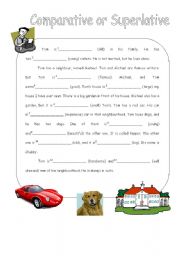 English Worksheet: comparisons