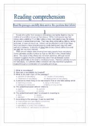 English Worksheet: 3 reading comprehension+passive ws+questions ws