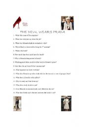 English Worksheet: The Devil Wears Prada