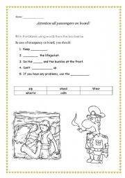 English worksheet: Instructions on board!