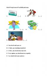 English Worksheet: giving advice