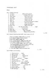 English worksheet: test sky high