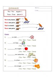 English Worksheet: this and that