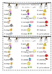 English Worksheet: Picture Dictionary
