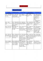 English Worksheet: Game 