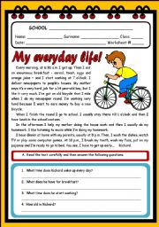 MY EVERYDAY LIFE! ( 2 PAGES )