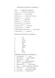 English Worksheet: How much How many