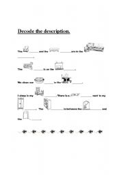 English worksheet: DECODE THE DESCRIPTION