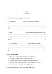 English worksheet: Past Simple