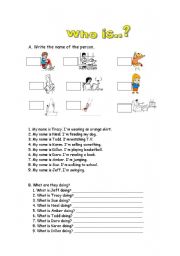 English worksheet: Who is the  Person??