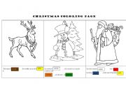 English Worksheet: Christmas Coloring Page