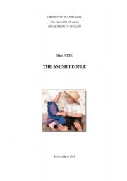English Worksheet: The Amish People