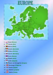 English Worksheet: Europe