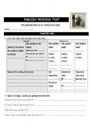 English Worksheet: Reading comprehension: Sherlock Holmes, the specked band