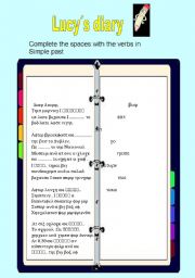 English Worksheet: Lucys diary