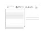English Worksheet: Postcard template 