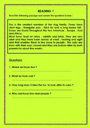  reading comprehension worksheets part 6 