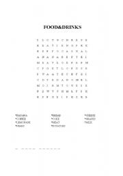 English Worksheet: food