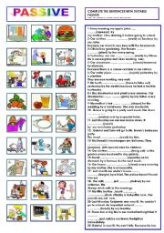 English Worksheet: PASSIVE 