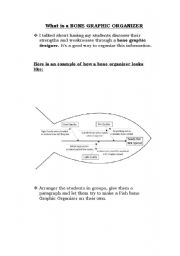 English worksheet: Bone Graphic Organizer