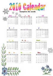 2010 calendar