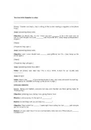 English worksheet: friends: The One With Chandler in a Box