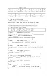English Worksheet: number practice sheet 