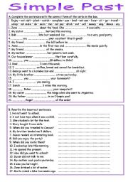 English Worksheet: Simple Past II