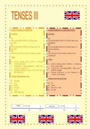 English worksheet: Tenses III. Grammar Guide