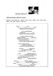 English Worksheet: My Heart Will Go On (Titanic)