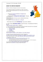 English Worksheet: A webquest about United Kingdom