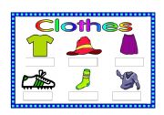 English worksheet: Clothes matching game