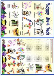 English Worksheet: New Year - Vocabulary