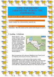 English Worksheet: Around the world : the continents (Asia part 2 of 3) (8 pages)