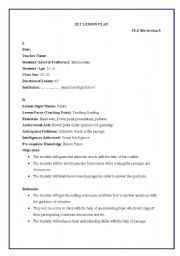 English Worksheet: reading lesson plan for intermediate levels