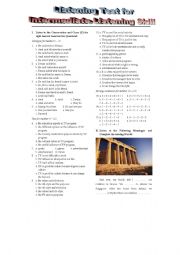 English Worksheet: listening Test fo Intermediate Listening Skill