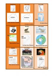 English worksheet: board game about origin (use od from)