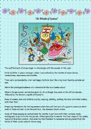 English Worksheet: The wonder of Carnival