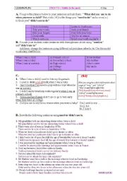English Worksheet: used to-Lesson Plan&Worksheet