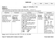 English Worksheet: lesson plan