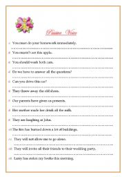 English Worksheet: PASSIVE VOICE IN ALL FORMS !