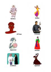 English worksheet: People Around the World