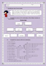 English Worksheet: Family test