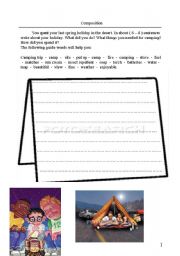 English Worksheet: Writing