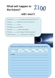 Will and won´t - talking about the future