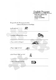 English worksheet: Daily Routines Sentences