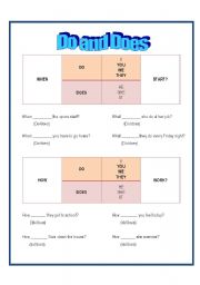 English worksheet: Using 