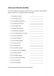 English worksheet: Friends