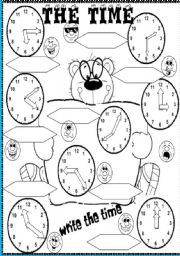 English Worksheet: time