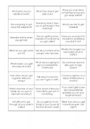 English Worksheet: GET conversation cards